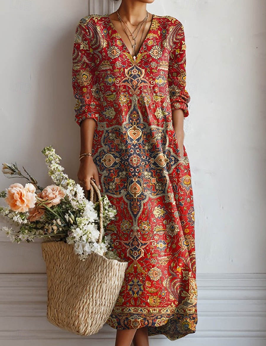 Robe maxi bohémienne Loes