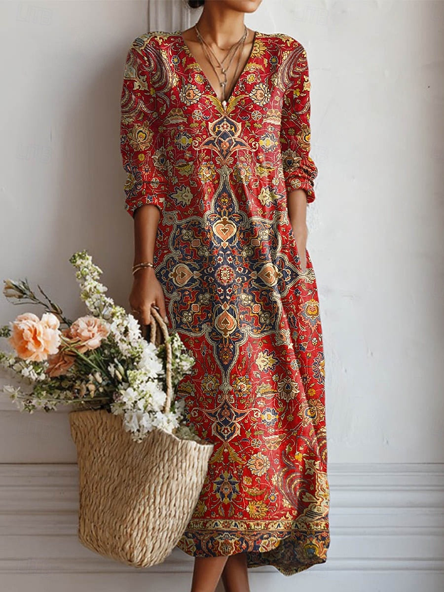 Robe maxi bohémienne Loes