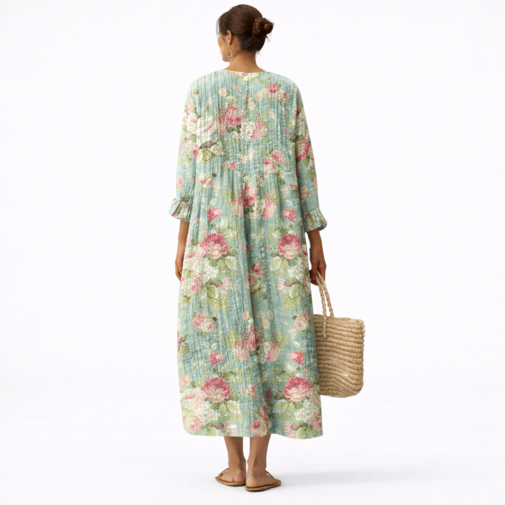 Robe Vilma con un bel motivo floreale