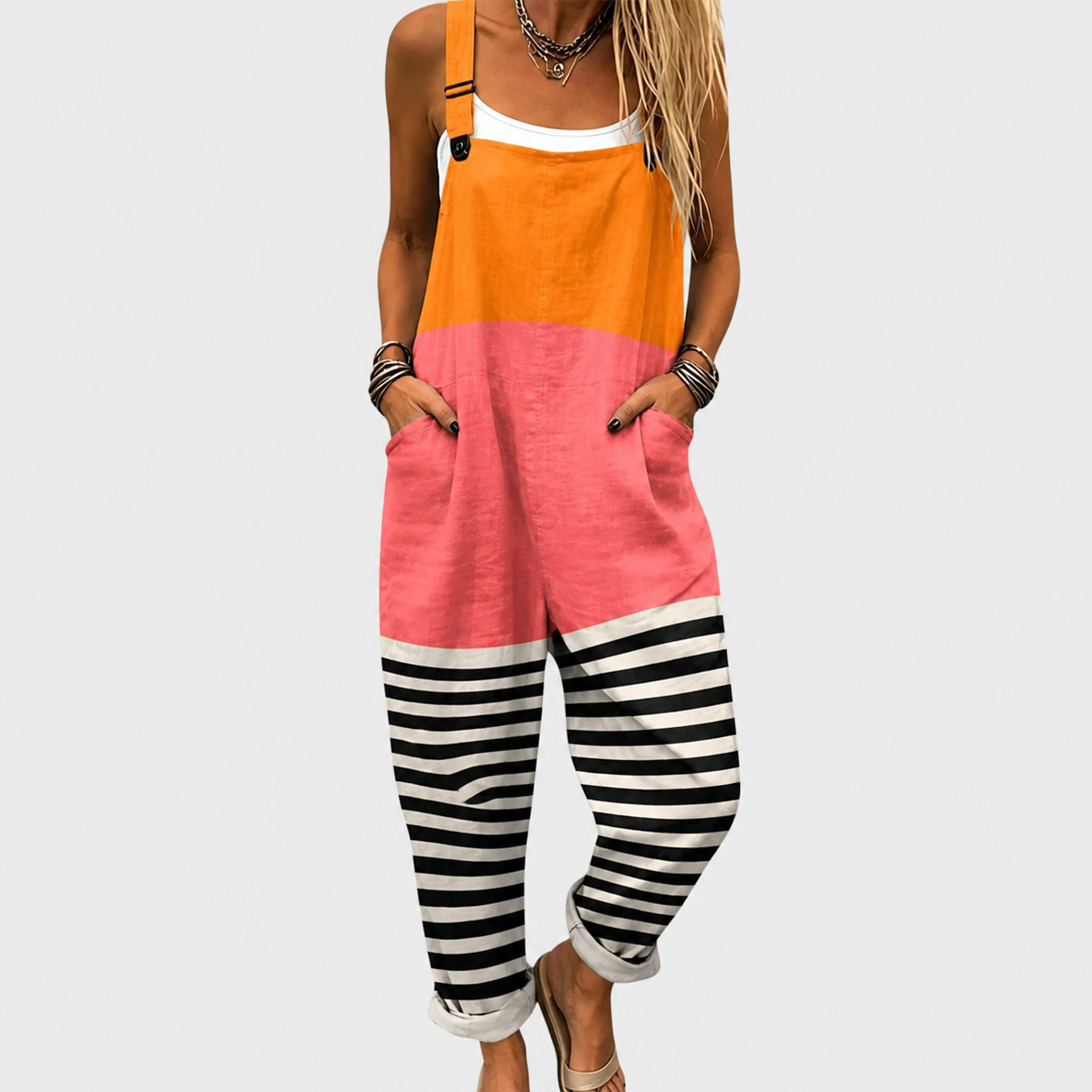 Salopette Color Block