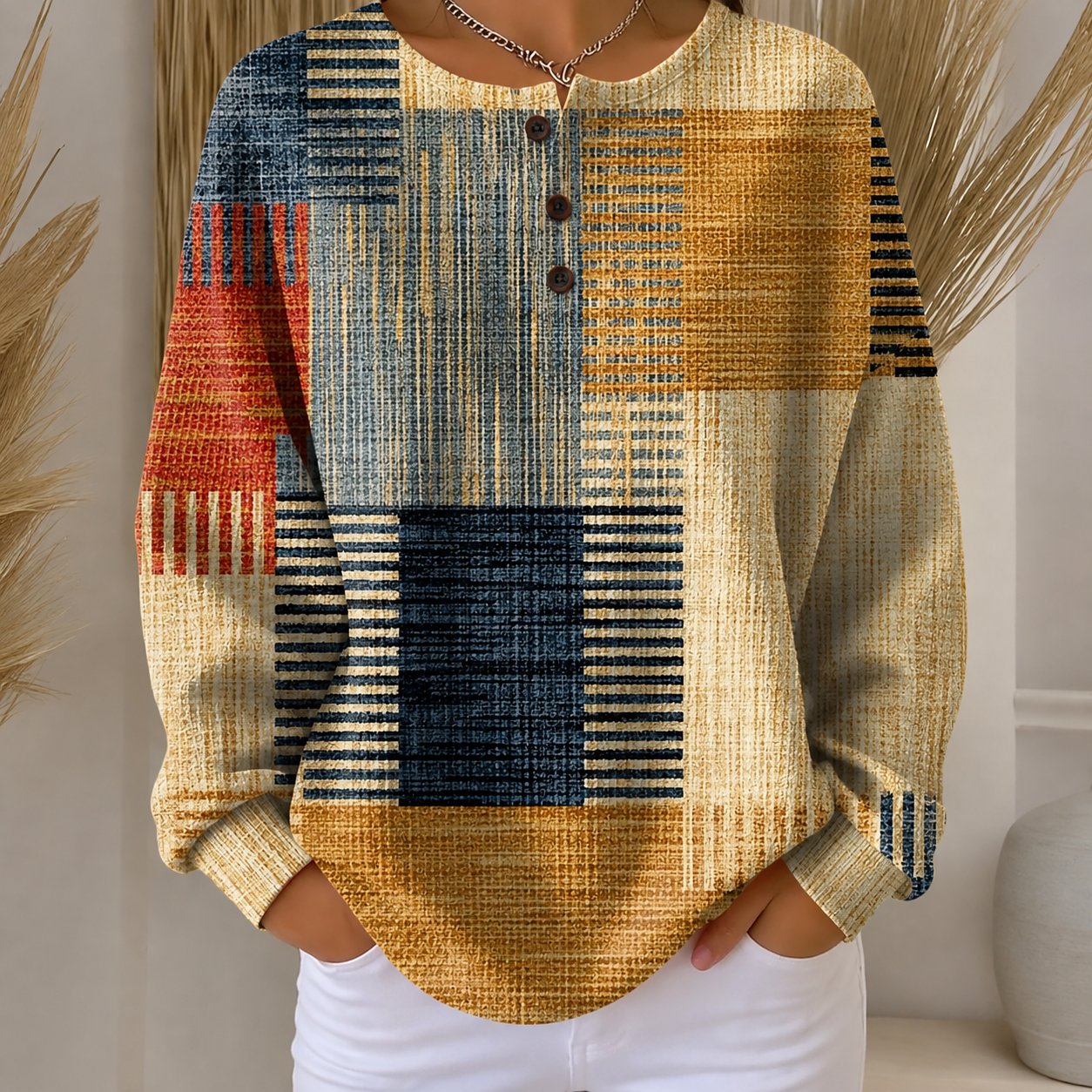 Sylviane | Felpa Patchwork